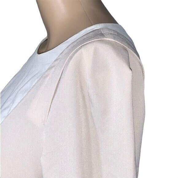 H&M Womens Sheath Dress Silky Lightweight Colorblock with Pockets Size 4 - Picture 4 of 9